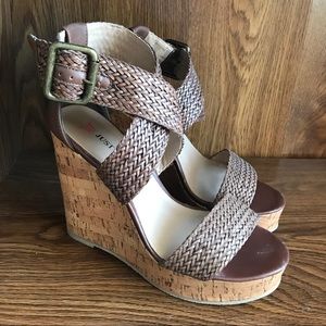 New Brown Sandal Wedges size 7